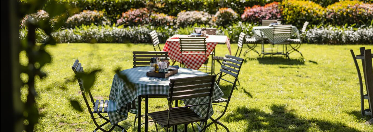 outdoor dining in franschhoek